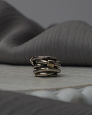Pandora 14k & Sterling Silver Rope Charm 2G/12.9mm